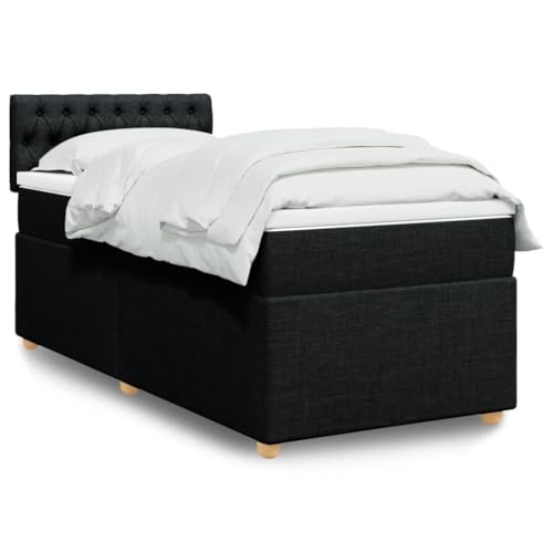 Massbinet Boxspringbett mit Matratze Schwarz 80x200 cm Stoff Modernisierte Federkernbetten Weiche und langlebige Matratzen Massbinet Boxspringbett mit Matratze Schwarz 80x200 cm Stoff Modernisierte Federkernbetten Weiche und langlebige Matratzen von Massbinet