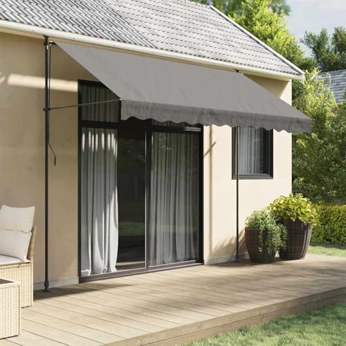 Massbinet Breit Balkonmarkise mit Handkurbel Sonnenschutz Ohne Bohren Sonnenmarkise Höhenverstellbar Markise mit Gestell Wasserdicht Anthrazit 300x150 cm Stoff und Stahl Massbinet Breit Balkonmarkise mit Handkurbel Sonnenschutz Ohne Bohren Sonnenmarkise Höhenverstellbar Markise mit Gestell Wasserdicht Anthrazit 300x150 cm Stoff und Stahl von Massbinet