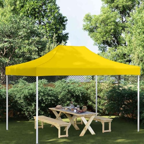 Massbinet Ersatzdach für Garten Pavillon Sand Antik Pavillondach Partyzelt-Dach 4x3 m Gelb 270 g/m² von Massbinet