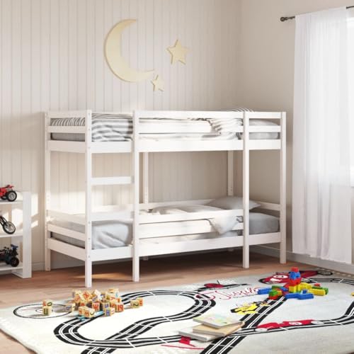 Massbinet Etagenbett Hochbett Jugendbett Rausfallschutz Stockbett Kinderbett Mit 2 Lattenroste Kiefer Massivholz Weiß 90x190 cm Massbinet Etagenbett Hochbett Jugendbett Rausfallschutz Stockbett Kinderbett Mit 2 Lattenroste Kiefer Massivholz Weiß 90x190 cm von Massbinet