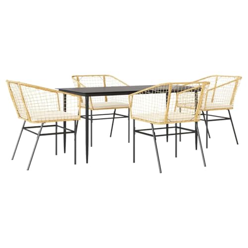 Massbinet Garten Esszimmerset Outdoor Essgruppe Essgarnitur Terrasse mit 4 x Gartenstuhl und 160 x 80 x 74 cm Gartentisch Braun Poly Rattan Glas 334458 Massbinet Garten Esszimmerset Outdoor Essgruppe Essgarnitur Terrasse mit 4 x Gartenstuhl und 160 x 80 x 74 cm Gartentisch Braun Poly Rattan Glas 334458 von Massbinet