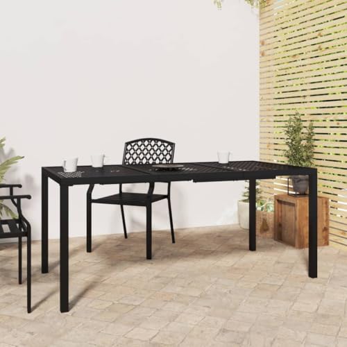 Massbinet Gartentisch Anthrazit 165x80x72 cm Stahl Garten Esstisch Esszimmertisch Gartenmöbel Tisch Massbinet Gartentisch Anthrazit 165x80x72 cm Stahl Garten Esstisch Esszimmertisch Gartenmöbel Tisch von Massbinet