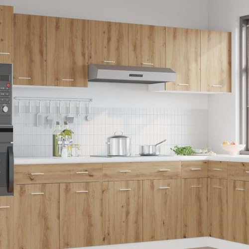 Massbinet Hängeschrank Lyon Artisan-Eiche 40x31x60 cm Holzwerkstoff Moderner Stil Anti-Kipp-Design Holz für Mehrzweckschrank Vorratsschrank für Küche, Wohnzimmer, Esszimmer von Massbinet