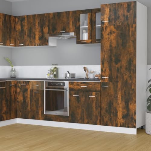 Massbinet Hängeschrank Lyon Glas Räuchereiche 60x31x60 cm Holzwerkstoff Moderner Stil Anti-Kipp-Design Holz für Mehrzweckschrank Vorratsschrank für Küche, Wohnzimmer, Esszimmer Massbinet Hängeschrank Lyon Glas Räuchereiche 60x31x60 cm Holzwerkstoff Moderner Stil Anti-Kipp-Design Holz für Mehrzweckschrank Vorratsschrank für Küche, Wohnzimmer, Esszimmer von Massbinet