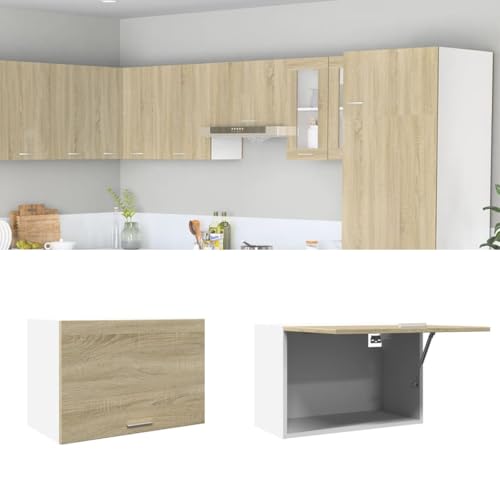 Massbinet Hängeschrank Lyon Sonoma-Eiche 60x31x40 cm Holzwerkstoff Moderner Stil Anti-Kipp-Design Holz für Mehrzweckschrank Vorratsschrank für Küche, Wohnzimmer, Esszimmer Massbinet Hängeschrank Lyon Sonoma-Eiche 60x31x40 cm Holzwerkstoff Moderner Stil Anti-Kipp-Design Holz für Mehrzweckschrank Vorratsschrank für Küche, Wohnzimmer, Esszimmer von Massbinet