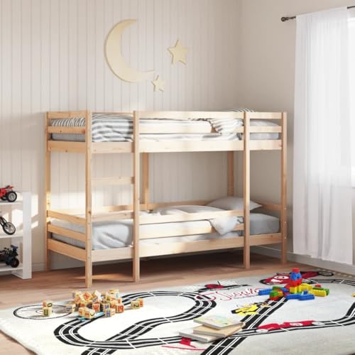 Massbinet Hochbett mit Leiter & Zwei Liegeflächen Platzsparendes Kinder Etagenbett Teilmassive 80x200 cm Massivholz Kiefer Massbinet Hochbett mit Leiter & Zwei Liegeflächen Platzsparendes Kinder Etagenbett Teilmassive 80x200 cm Massivholz Kiefer von Massbinet