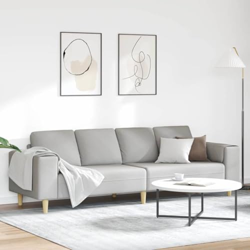 Massbinet Modern Schlafsofa Couch mit Schlaffunktion 4 Sitzer Wohnzimmer Sofas Schlafcouch für Wohnzimmer Sofa Set Wolken-Grau Stoff Massbinet Modern Schlafsofa Couch mit Schlaffunktion 4 Sitzer Wohnzimmer Sofas Schlafcouch für Wohnzimmer Sofa Set Wolken-Grau Stoff von Massbinet