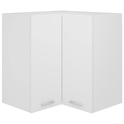 Massbinet Moderner Stil Anti-Kipp-Design Holz für Mehrzweckschrank Vorratsschrank für Küche, Wohnzimmer, Esszimmer Eckhängeschrank Lyon Weiß 57x57x60 cm Holzwerkstoff Massbinet Moderner Stil Anti-Kipp-Design Holz für Mehrzweckschrank Vorratsschrank für Küche, Wohnzimmer, Esszimmer Eckhängeschrank Lyon Weiß 57x57x60 cm Holzwerkstoff von Massbinet