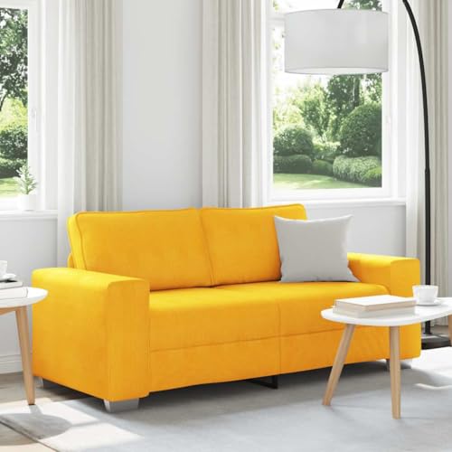 Massbinet Modernes Sofa-in-a-Box Einfache Montage mit Passenden Kissen Cordstoff Leinen Stilvolle Couch für Wohnzimmer oder Schlafzimmer Hellgelb 140 cm Massbinet Modernes Sofa-in-a-Box Einfache Montage mit Passenden Kissen Cordstoff Leinen Stilvolle Couch für Wohnzimmer oder Schlafzimmer Hellgelb 140 cm von Massbinet