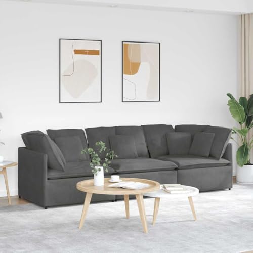 Massbinet Modulares Sofa mit Kissen Cordstoff Schlafsofa mit Schlaffunktion Polstersofa 3 Sitzer Sofas Bequemes Geeignet Für Wohnzimmer Büro Lounge Zimmer Schlafzimmer Dunkelgrau Massbinet Modulares Sofa mit Kissen Cordstoff Schlafsofa mit Schlaffunktion Polstersofa 3 Sitzer Sofas Bequemes Geeignet Für Wohnzimmer Büro Lounge Zimmer Schlafzimmer Dunkelgrau von Massbinet