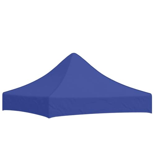 Massbinet Partyzelt-Dach 2x2 m Blau 270 g/m² Ersatzdach für Gartenpavillon Wasserdicht Material von Massbinet