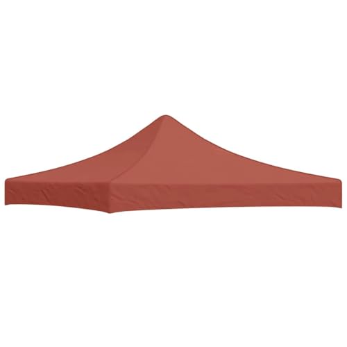 Massbinet Partyzelt-Dach 3x3 m Terrakotta-Rot 270 g/m² Ersatzdach für Garten Pavillon Sand Antik Pavillondach von Massbinet