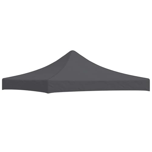 Massbinet Partyzeltdach 3x3 m Anthrazit Ersatzdach für Gartenpavillon Wasserdicht Material von Massbinet