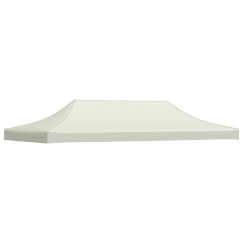 Massbinet Partyzeltdach 3x6 m Creme Gartenpavillon Pavillondach Faltpavillon Sturmfest von Massbinet