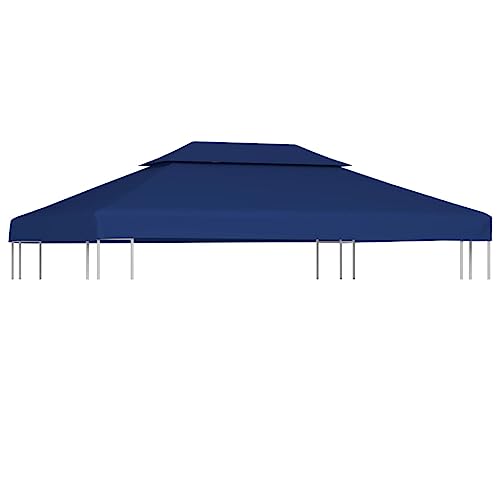 Massbinet Pavillon Abdeckung Schutzhaube für Gartenpavillon Pavillondach Regenschutz Gazebo Ersatzbezug Pavillon-Dachplane mit Kaminabzug 310 g/m² 4x3 m Blau Massbinet Pavillon Abdeckung Schutzhaube für Gartenpavillon Pavillondach Regenschutz Gazebo Ersatzbezug Pavillon-Dachplane mit Kaminabzug 310 g/m² 4x3 m Blau von Massbinet
