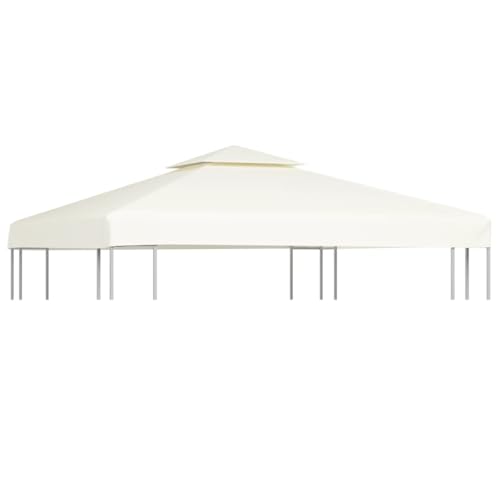 Massbinet Pavillon Abdeckung Schutzhaube für Gartenpavillon Pavillondach Regenschutz Gazebo Ersatzbezug Pavillon-Ersatzdach 310 g/m² Cremeweiß 3x3 m Massbinet Pavillon Abdeckung Schutzhaube für Gartenpavillon Pavillondach Regenschutz Gazebo Ersatzbezug Pavillon-Ersatzdach 310 g/m² Cremeweiß 3x3 m von Massbinet
