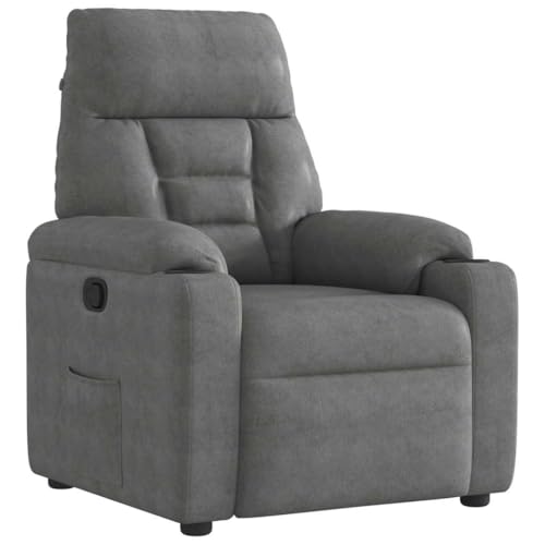Massbinet Relaxsessel Fernsehsessel Liegesessel mit Liegefunktion gepolstert Sessel mit Verstellbarer Rückenlehne Ruhesessel für Wohnzimmer Schlafzimmer Dunkelgrau Mikrofasergewebe Massbinet Relaxsessel Fernsehsessel Liegesessel mit Liegefunktion gepolstert Sessel mit Verstellbarer Rückenlehne Ruhesessel für Wohnzimmer Schlafzimmer Dunkelgrau Mikrofasergewebe von Massbinet