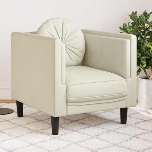 Massbinet Samt Couch mit Kissen Sitzkissen Modernes Sofa in der Mitte des Jahrhunderts kleine Sofas für Wohnzimmer Wohnung Schlafzimmer Creme Massbinet Samt Couch mit Kissen Sitzkissen Modernes Sofa in der Mitte des Jahrhunderts kleine Sofas für Wohnzimmer Wohnung Schlafzimmer Creme von Massbinet