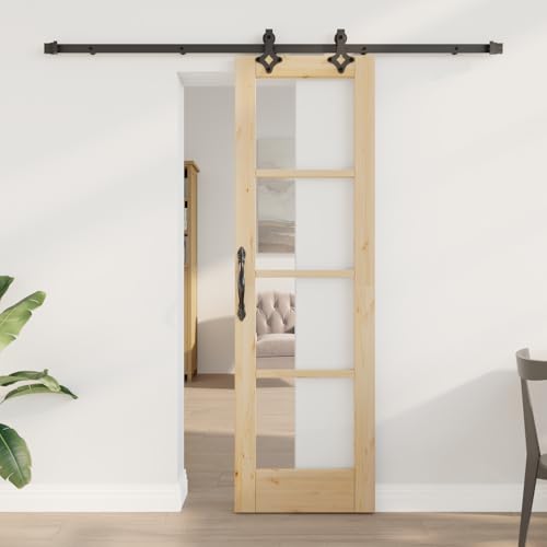 Massbinet Schiebetür-Set 'ORKDAL'aus massivem Holz & Glas Schiebetürsystem Komplett-Set für Schiebetüren Massbinet Schiebetür-Set 'ORKDAL'aus massivem Holz & Glas Schiebetürsystem Komplett-Set für Schiebetüren von Massbinet