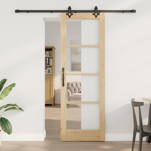 Massbinet Schiebetür mit Hardware Set "ORKDAL" Massivholz & Glas Schiebetürsystem Komplett-Set für Schiebetüren Massbinet Schiebetür mit Hardware Set "ORKDAL" Massivholz & Glas Schiebetürsystem Komplett-Set für Schiebetüren von Massbinet