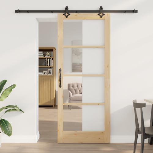 Massbinet Schiebetür mit Hardware-Set "ORKDAL" Massivholz & Glas Schiebetürsystem Komplett-Set für Schiebetüren Massbinet Schiebetür mit Hardware-Set "ORKDAL" Massivholz & Glas Schiebetürsystem Komplett-Set für Schiebetüren von Massbinet