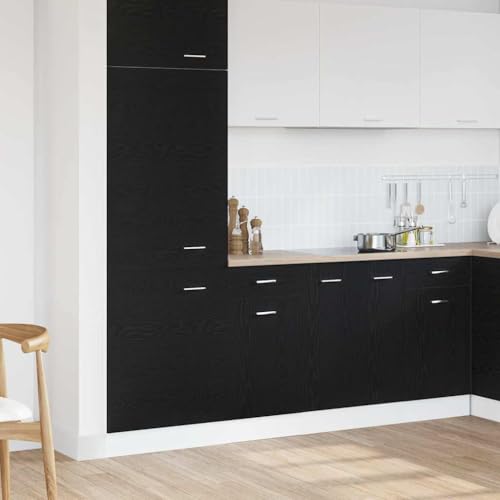 Massbinet Schubladenunterschrank mit Tür Schwarze Eiche 40 x 46 x 81.5 cm Moderner Stil Anti-Kipp-Design Holz für Mehrzweckschrank Vorratsschrank für Küche, Wohnzimmer, Esszimmer Massbinet Schubladenunterschrank mit Tür Schwarze Eiche 40 x 46 x 81.5 cm Moderner Stil Anti-Kipp-Design Holz für Mehrzweckschrank Vorratsschrank für Küche, Wohnzimmer, Esszimmer von Massbinet
