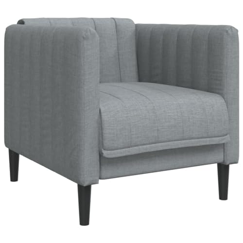 Massbinet Sessel Hellgrau Stoff Moderner Bodencouch für Schlafzimmer Wohnzimmer von Massbinet