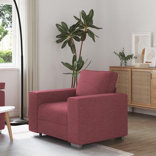 Massbinet Sessel Weinrot 59 cm Stoff Modernes Sofa fürs Wohnzimmer Schlafzimmer Wohnung Massbinet Sessel Weinrot 59 cm Stoff Modernes Sofa fürs Wohnzimmer Schlafzimmer Wohnung von Massbinet