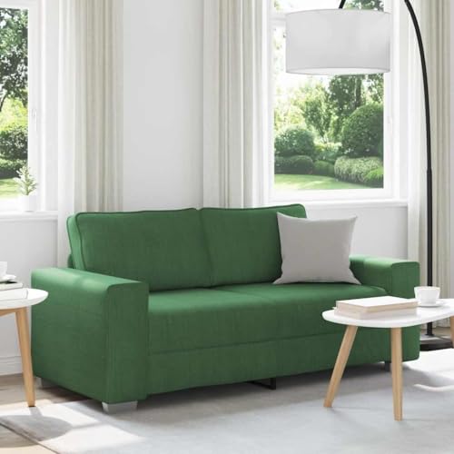 Massbinet Sofa Polstersofa aus Cordstoff mit Kissen und Rückenlehnen Couch mit Breite Armlehnen für Wohnzimmer Schlafzimmer Spielzimmer Zweisitzer-Sofa Dunkelgrün 140 cm Massbinet Sofa Polstersofa aus Cordstoff mit Kissen und Rückenlehnen Couch mit Breite Armlehnen für Wohnzimmer Schlafzimmer Spielzimmer Zweisitzer-Sofa Dunkelgrün 140 cm von Massbinet