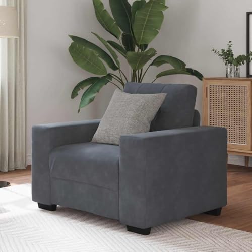 Massbinet Sofa Sitzfläche für Loft Apartment Spielzimmer Sessel Dunkelgrau 60 cm Samt von Massbinet