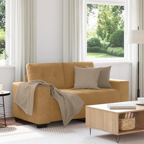 Massbinet Stoffsofa Polstersofa Doppelsofa Sitzmöbel Zweisitzer-Sofa Braun 120 cm Samt Massbinet Stoffsofa Polstersofa Doppelsofa Sitzmöbel Zweisitzer-Sofa Braun 120 cm Samt von Massbinet
