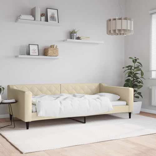 Massbinet Tagesbett Bettsofa Gästebett für Schlafzimmer Wohnzimmer Creme 100 x 200 cm Massbinet Tagesbett Bettsofa Gästebett für Schlafzimmer Wohnzimmer Creme 100 x 200 cm von Massbinet
