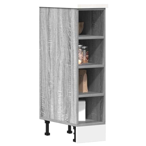 Massbinet Unterschrank Riga Grau Sonoma 20x44,5x81,5 cm Holzwerkstoff Moderner Stil Anti-Kipp-Design Holz für Mehrzweckschrank Vorratsschrank für Küche, Wohnzimmer, Esszimmer Massbinet Unterschrank Riga Grau Sonoma 20x44,5x81,5 cm Holzwerkstoff Moderner Stil Anti-Kipp-Design Holz für Mehrzweckschrank Vorratsschrank für Küche, Wohnzimmer, Esszimmer von Massbinet