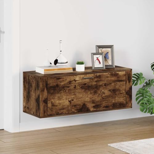 Massbinet Wand-Schuhschrank Räuchereiche 100x35x38 cm Holzwerkstoff Massbinet Wand-Schuhschrank Räuchereiche 100x35x38 cm Holzwerkstoff von Massbinet
