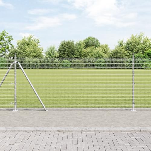 Massbinet Zaunpfosten-Set 25 m 2 Teile Verzinktes Silber Verzinkter Stahl Perfekt als Gartenzaun Gartentor Brettertzaun Massbinet Zaunpfosten-Set 25 m 2 Teile Verzinktes Silber Verzinkter Stahl Perfekt als Gartenzaun Gartentor Brettertzaun von Massbinet
