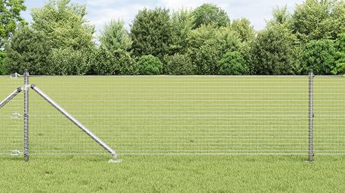 Massbinet Zaunpfosten-Set 2er Set Feuerverzinkter Stahl 25 x 0.5 m Perfekt als Gartenzaun Gartentor Brettertzaun Massbinet Zaunpfosten-Set 2er Set Feuerverzinkter Stahl 25 x 0.5 m Perfekt als Gartenzaun Gartentor Brettertzaun von Massbinet