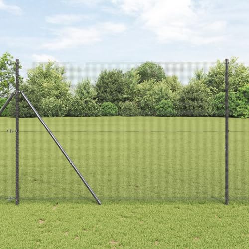 Massbinet Zaunpfosten-Set 2er Set Grau Pulverbeschichteter Stahl, PVC Perfekt als Gartenzaun Gartentor Brettertzaun Massbinet Zaunpfosten-Set 2er Set Grau Pulverbeschichteter Stahl, PVC Perfekt als Gartenzaun Gartentor Brettertzaun von Massbinet