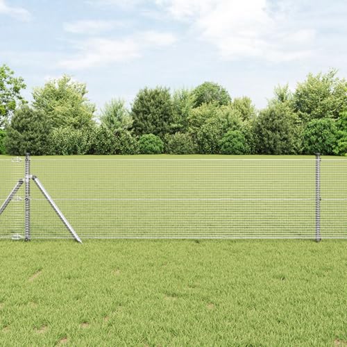 Massbinet Zaunpfosten-Set 2er Set Verzinkter Stahl 10 x 0,5 m Langlebig Perfekt als Gartenzaun Gartentor Brettertzaun Massbinet Zaunpfosten-Set 2er Set Verzinkter Stahl 10 x 0,5 m Langlebig Perfekt als Gartenzaun Gartentor Brettertzaun von Massbinet