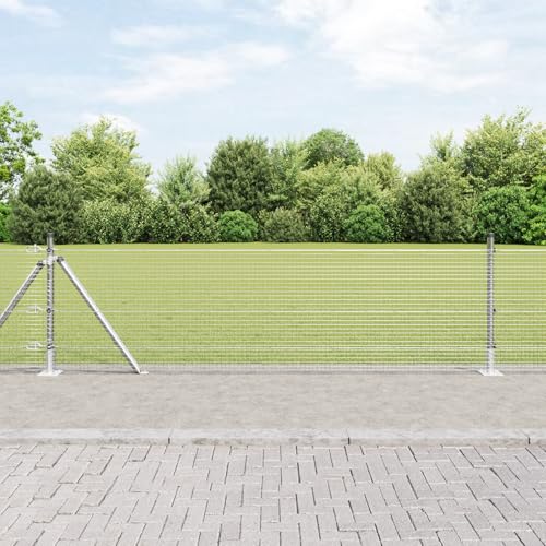 Massbinet Zaunpfosten-Set 2er Set Verzinkter Stahl 25 x 0,5 m Langlebig Perfekt als Gartenzaun Gartentor Brettertzaun Massbinet Zaunpfosten-Set 2er Set Verzinkter Stahl 25 x 0,5 m Langlebig Perfekt als Gartenzaun Gartentor Brettertzaun von Massbinet