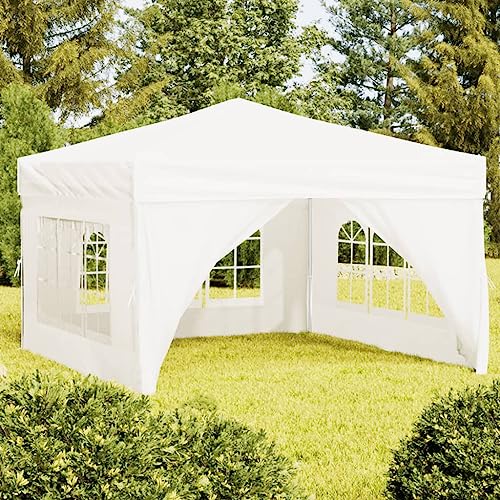 Massibinet Gartenpavillon mit Doppeln Entlüftung Partyzelt Faltbar mit Seitenwänden Weiß 3x3 m Massibinet Gartenpavillon mit Doppeln Entlüftung Partyzelt Faltbar mit Seitenwänden Weiß 3x3 m von Massbinet
