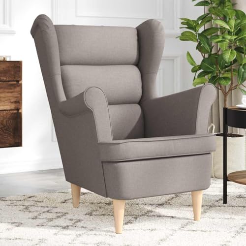 Massibinet Sessel Taupe 74x84x100 cm Polstersessel Relaxsessel Cocktailsessel Stoff von Massbinet