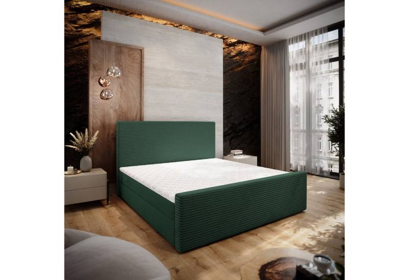 Masseno Boxbett ALORIA 160x200 cm mit Bonell Matratze und Topper von Masseno