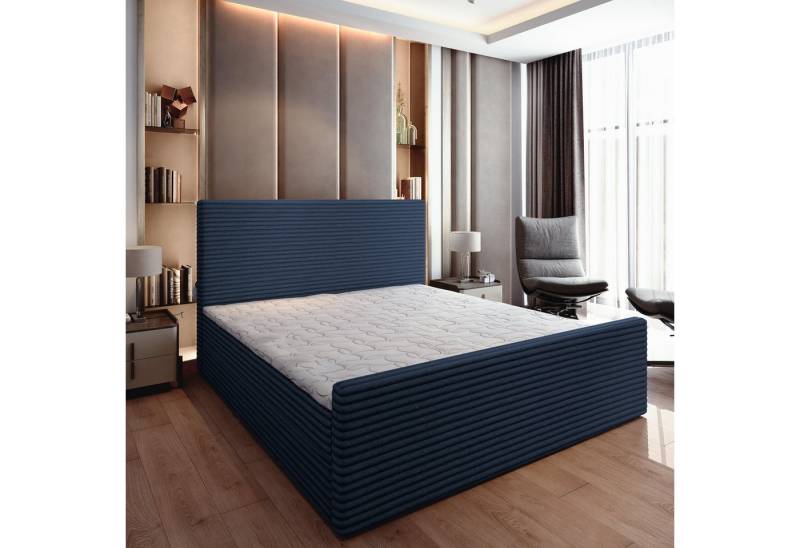 Masseno Boxbett BRENTO 140x200 cm mit Bonell Matratze und Topper von Masseno