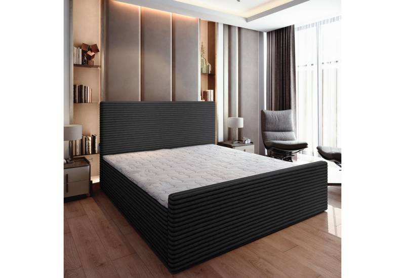 Masseno Boxbett BRENTO 140x200 cm mit Bonell Matratze und Topper von Masseno