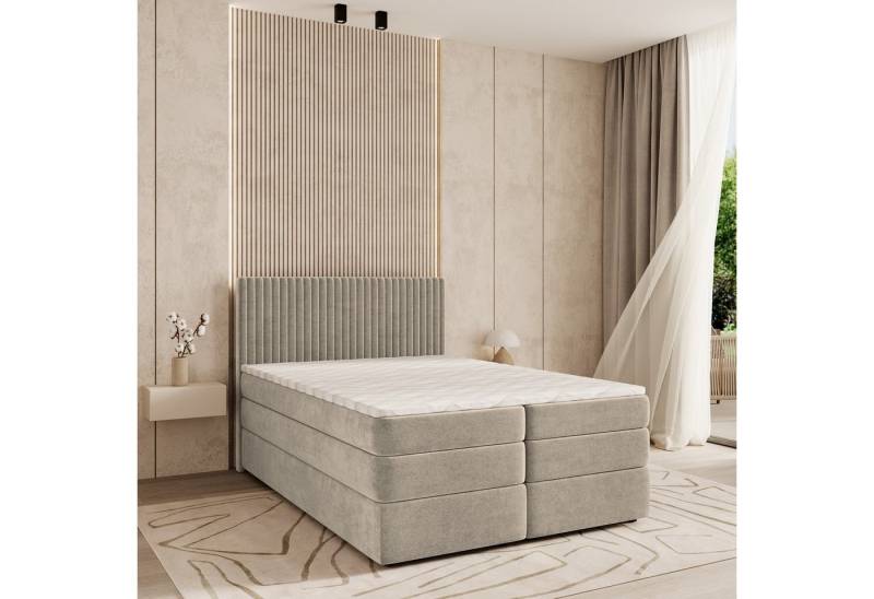Masseno Boxbett FELBIO 180x200 cm mit Bonell Matratze und Topper von Masseno