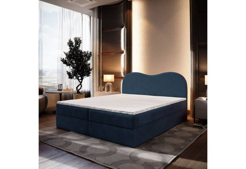Masseno Boxbett FLUVIA 160x200 cm mit Bonell Matratze und Topper von Masseno