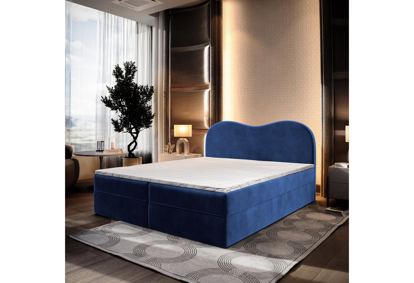 Masseno Boxbett FLUVIA 180x200 cm mit Bonell Matratze und Topper Masseno Boxbett FLUVIA 180x200 cm mit Bonell Matratze und Topper von Masseno