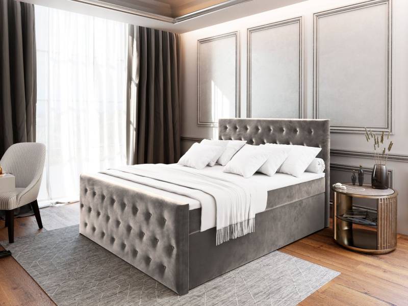 Masseno Boxbett FONDI 160x200 cm mit Bonell Matratze und Topper von Masseno