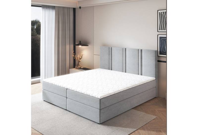 Masseno Boxbett LARIO 140x200 cm mit Bonell Matratze und Topper von Masseno