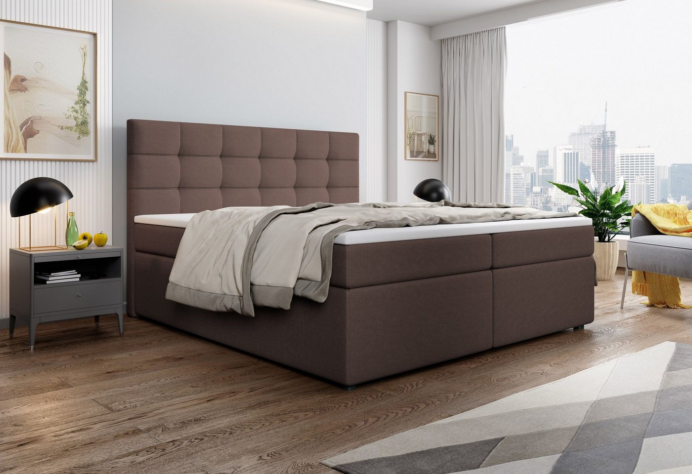 Masseno Boxbett PALMA 140x200 cm mit Bonell Matratze und Topper Masseno Boxbett PALMA 140x200 cm mit Bonell Matratze und Topper von Masseno